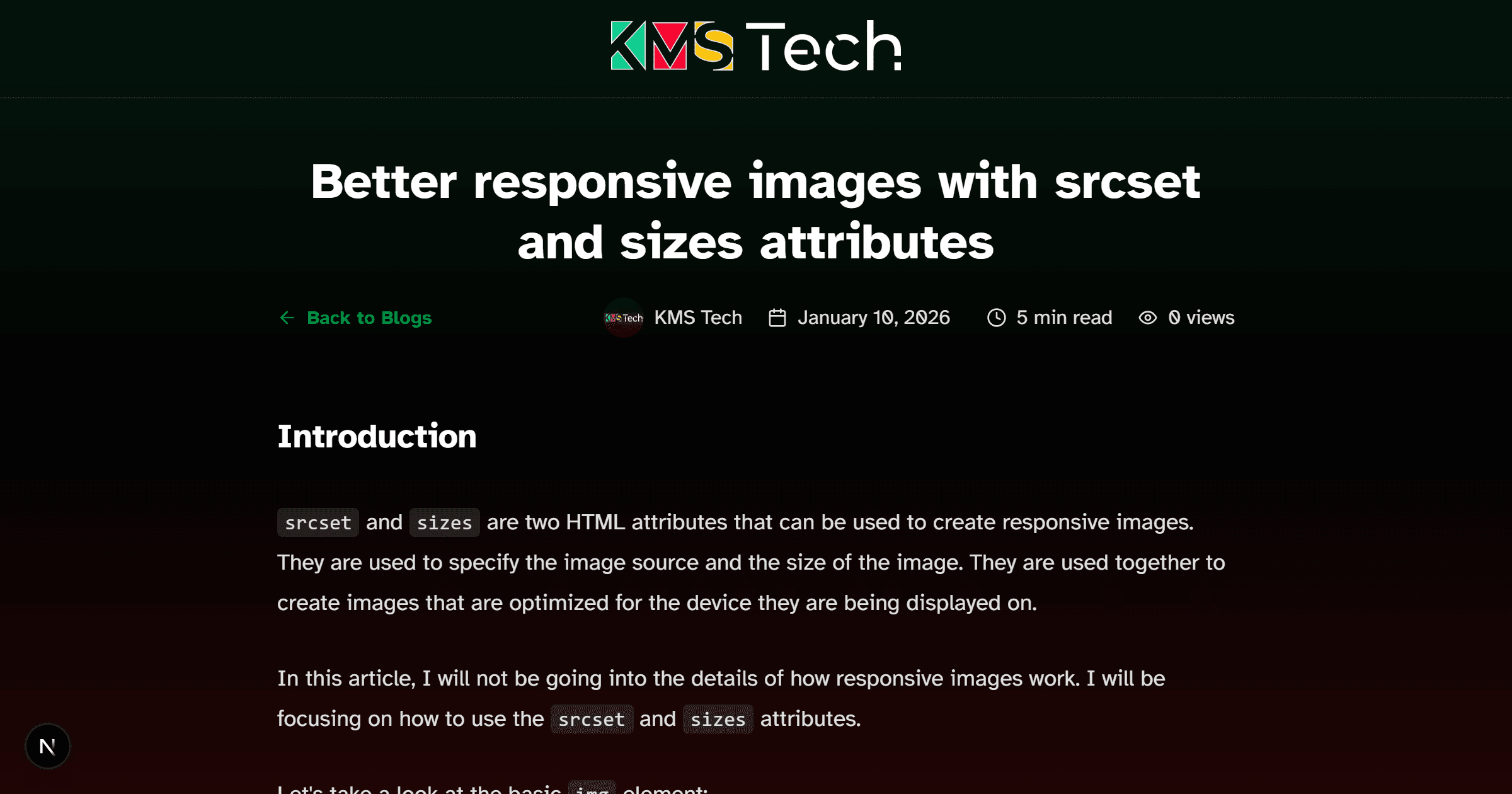 Better responsive images with srcset and sizes attributes