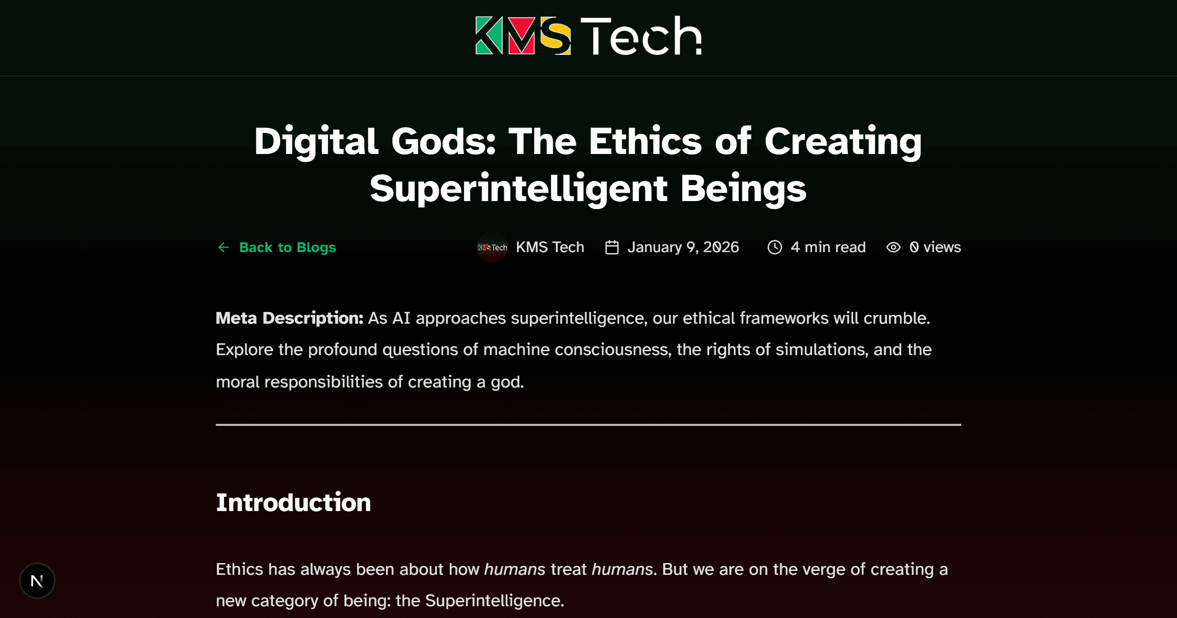 Digital Gods: The Ethics of Creating Superintelligent Beings