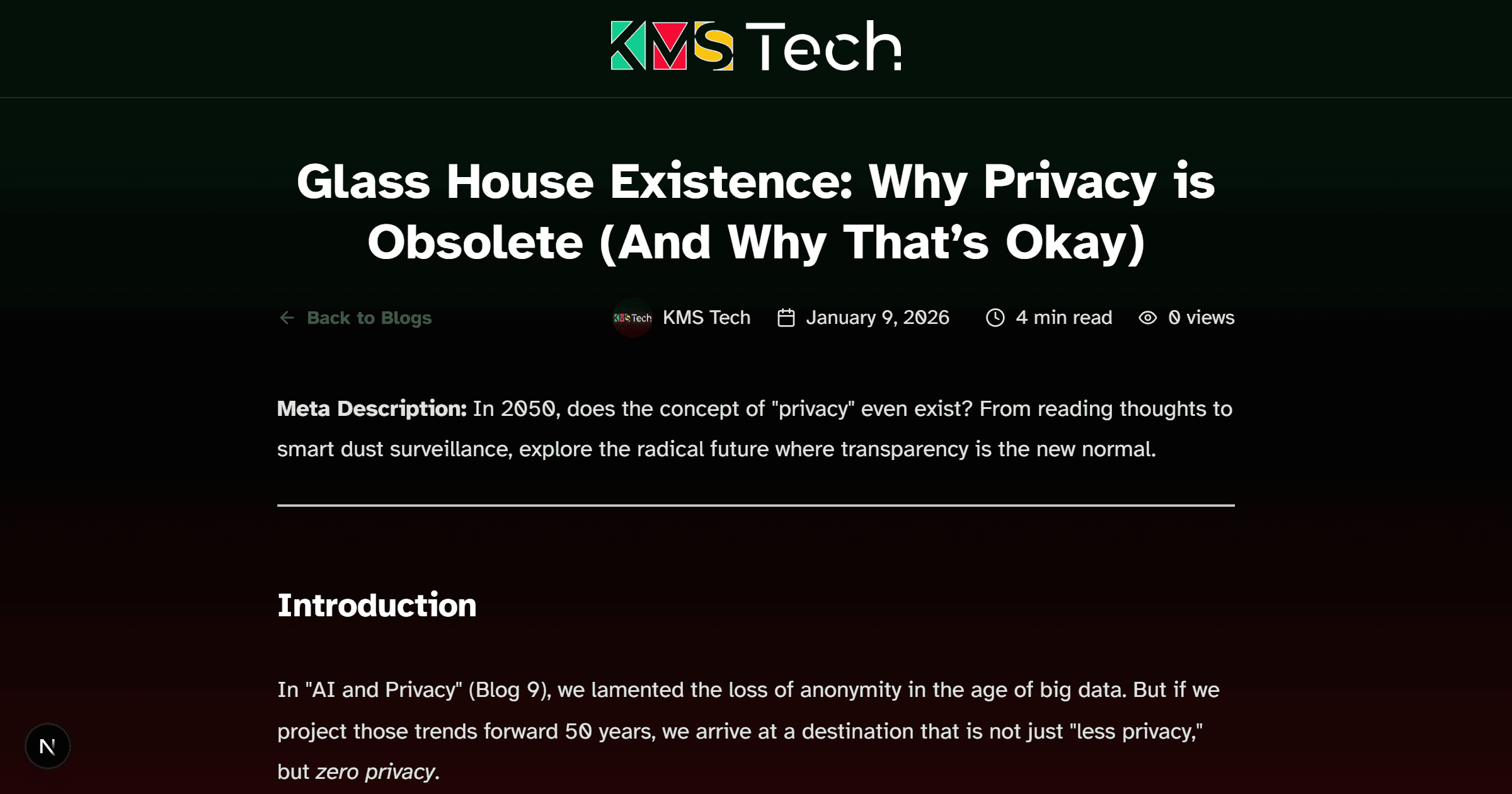 Glass House Existence: Why Privacy is Obsolete (And Why That’s Okay)