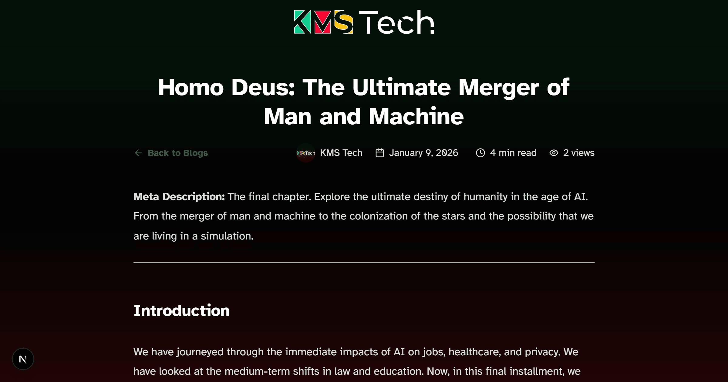 Homo Deus: The Ultimate Merger of Man and Machine