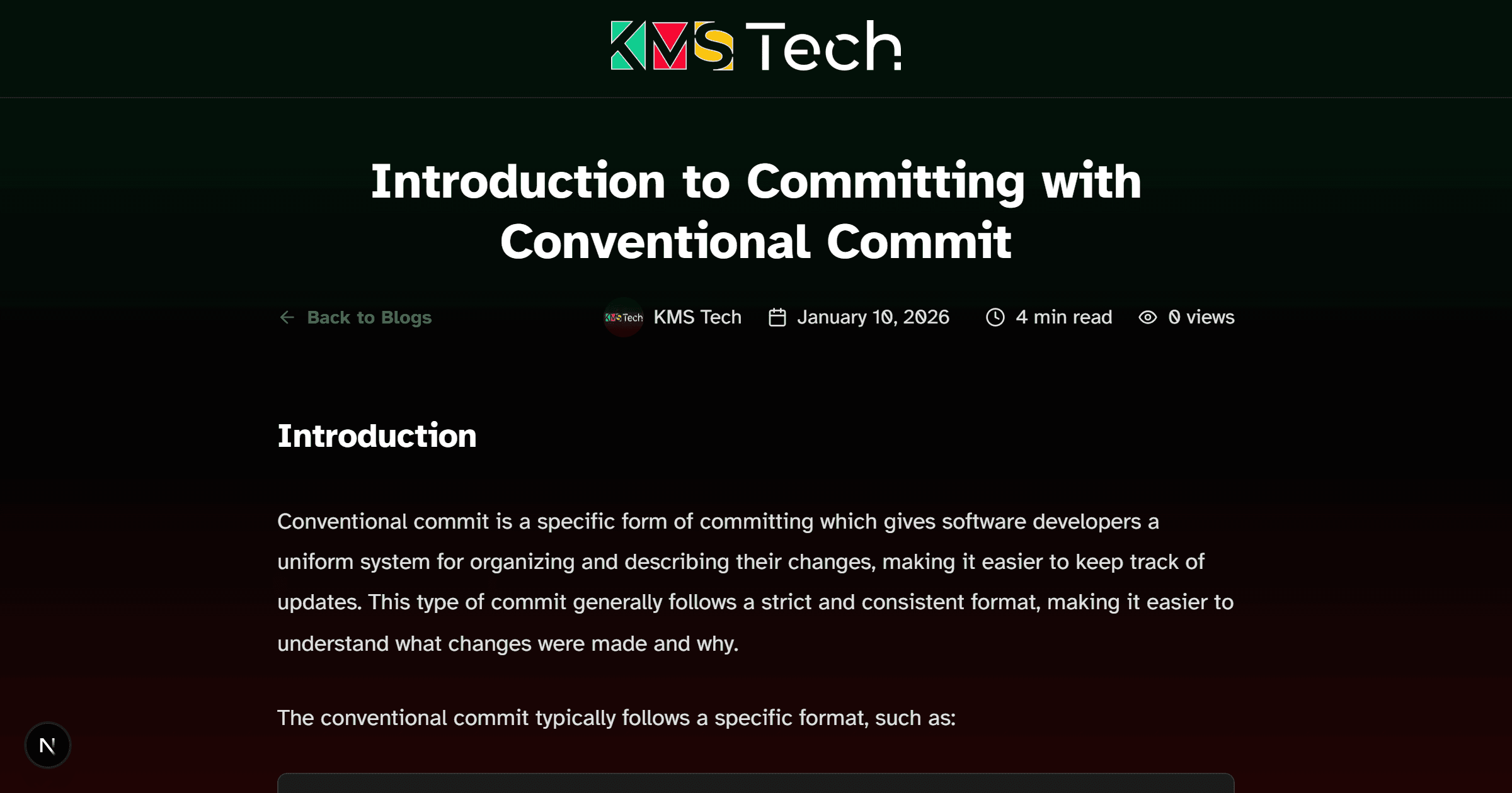 Introduction to Committing with Conventional Commit