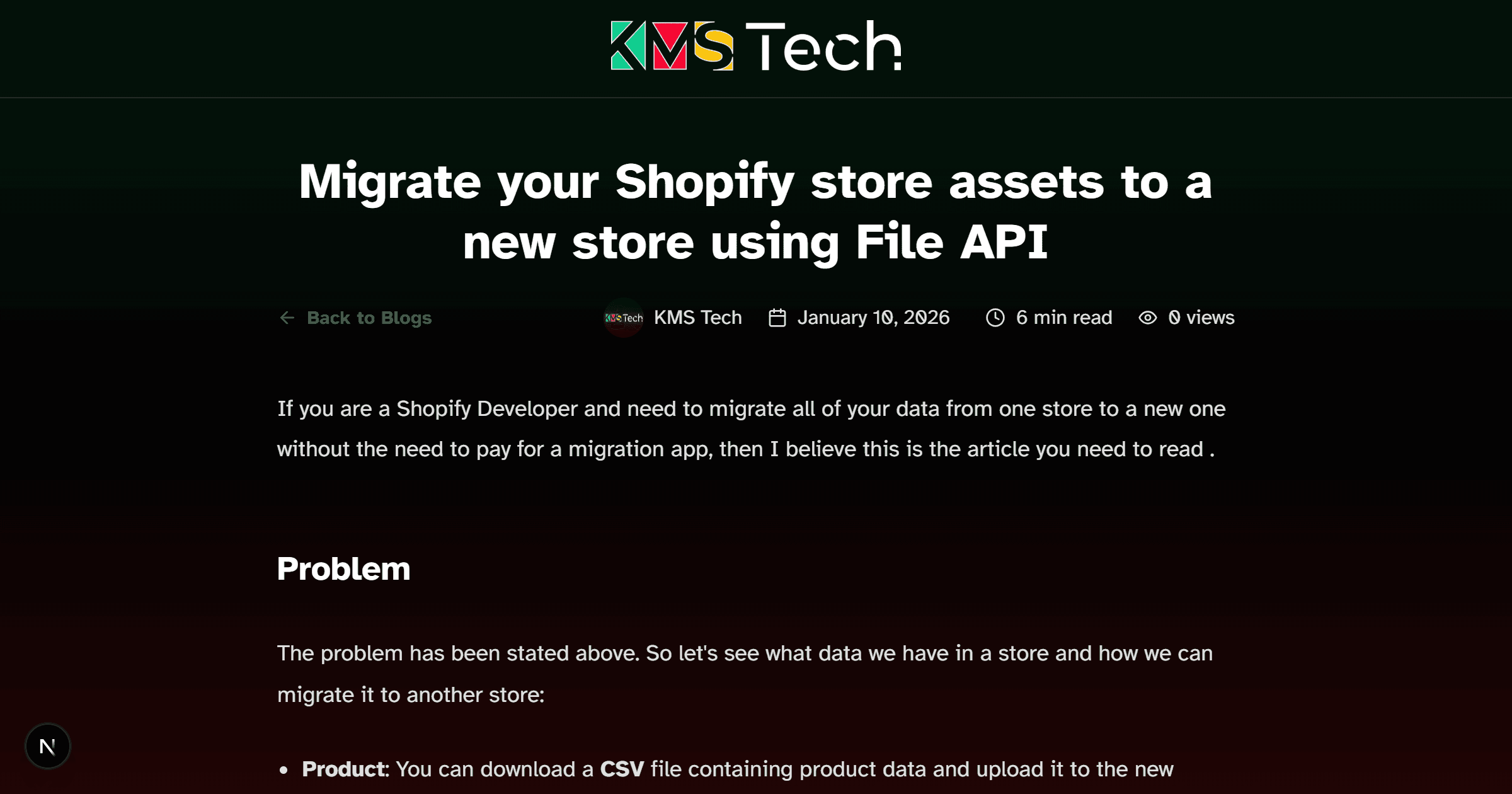 Migrate your Shopify store assets to a new store using File API