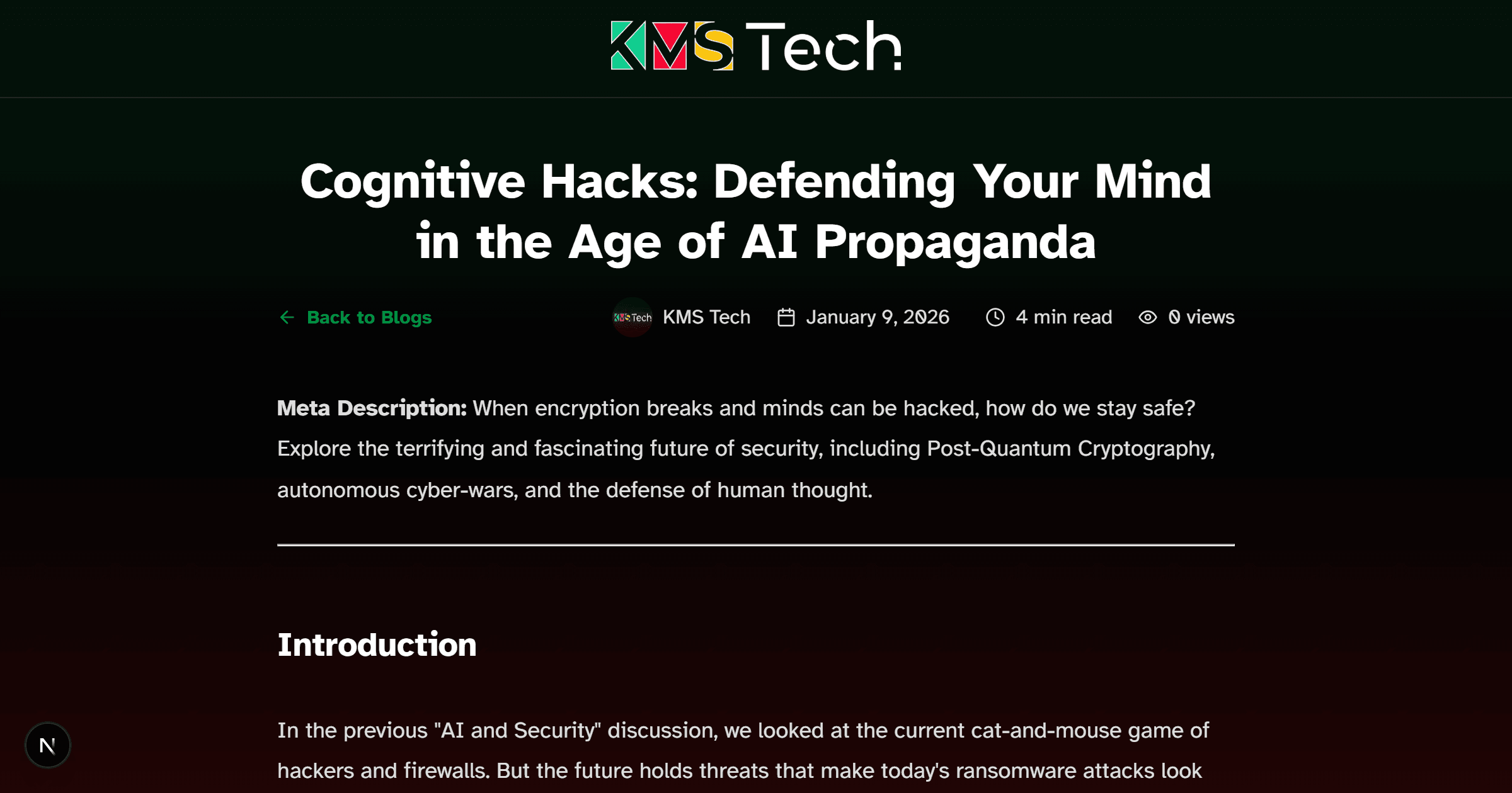 Cognitive Hacks: Defending Your Mind in the Age of AI Propaganda