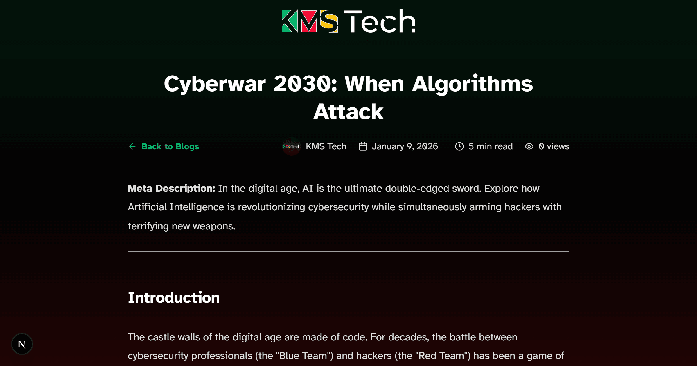 Cyberwar 2030: When Algorithms Attack